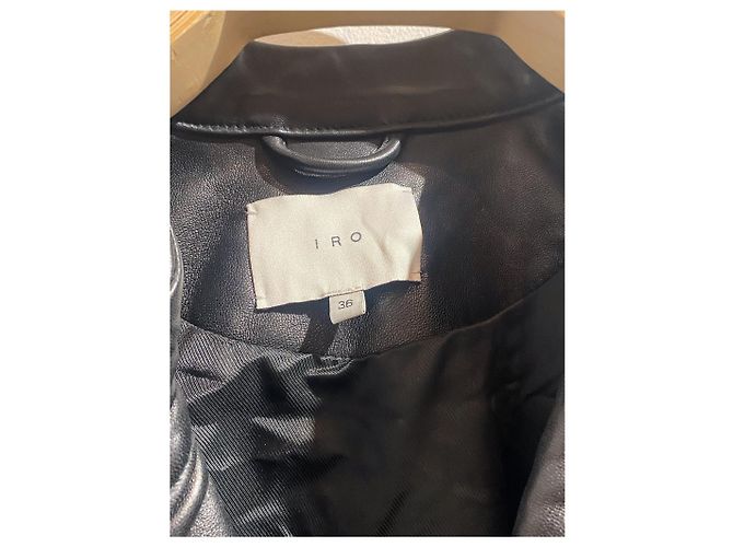 Chaquetas IRO T.FR 36 de cuero Negro - vista 3