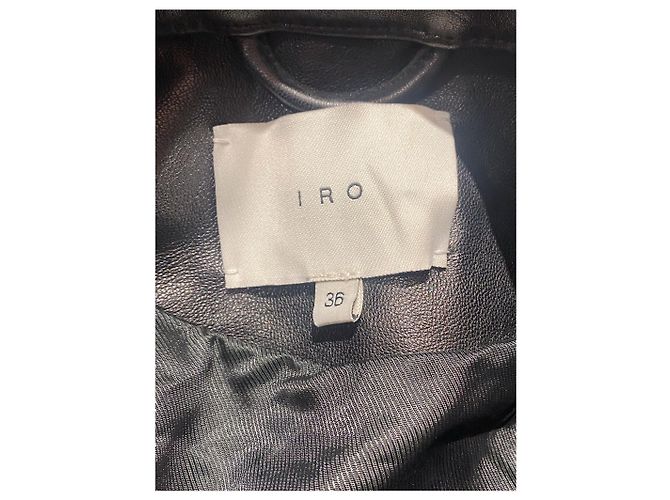 Chaquetas IRO T.FR 36 de cuero Negro - vista 4