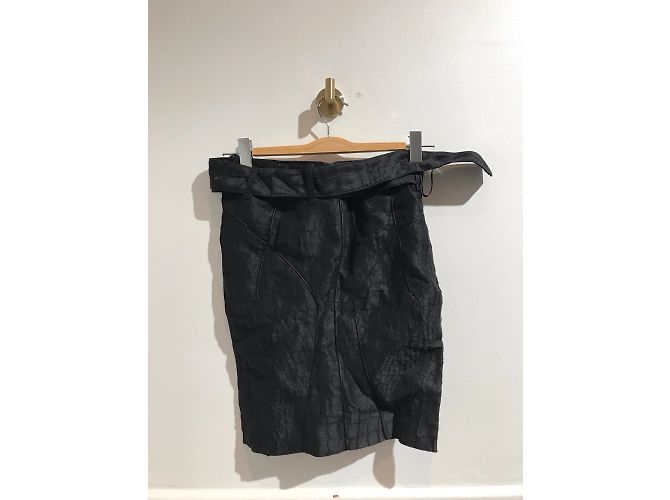 Faldas TOM FORD T.IT 36 de lino Negro - vista 2