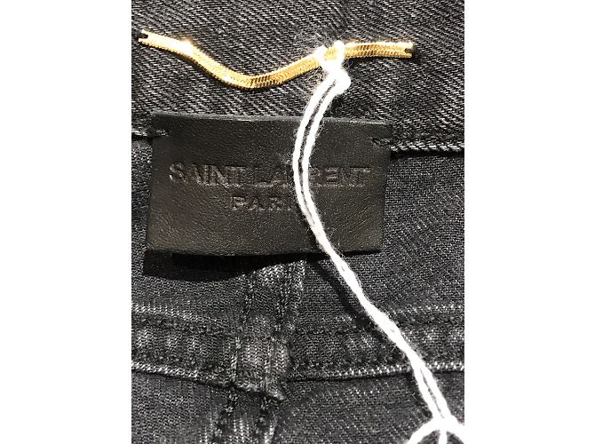 Jeans SAINT LAURENT T.US 29 Algodón Negro - vista 4
