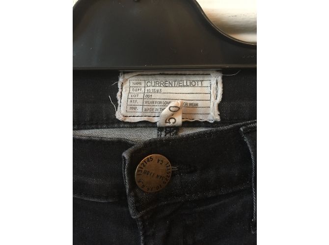 CURRENT ELLIOTT Jeans T.US 25 Denim - Jeans Negro - vista 4