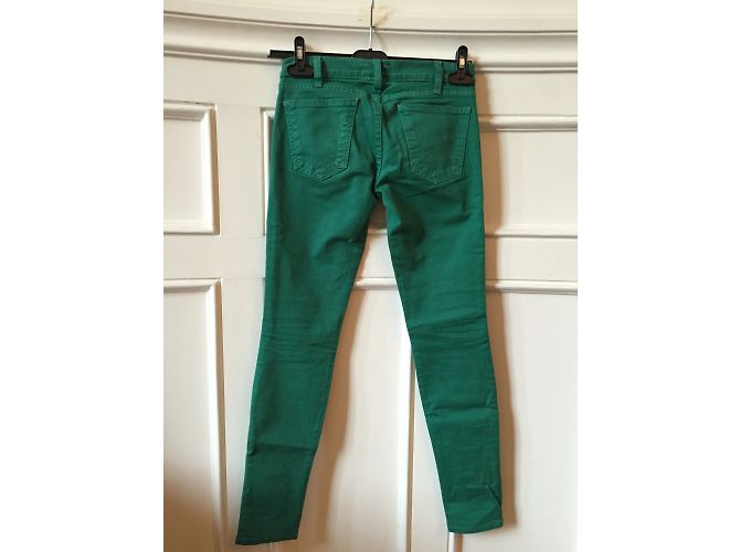 CURRENT ELLIOTT Jeans T.US 24 Cotone Verde - vista 3