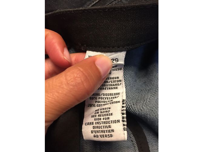 HELMUT LANG Jeans T.US 29 Denim - Jeans Azul marino - vista 4
