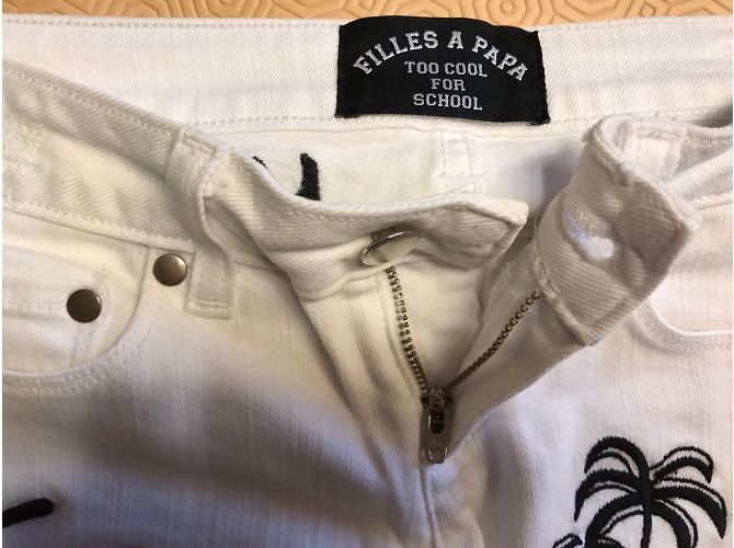 Filles à Papa FILLES A PAPA Jeans T.US 24 Algodón Blanco - vista 3