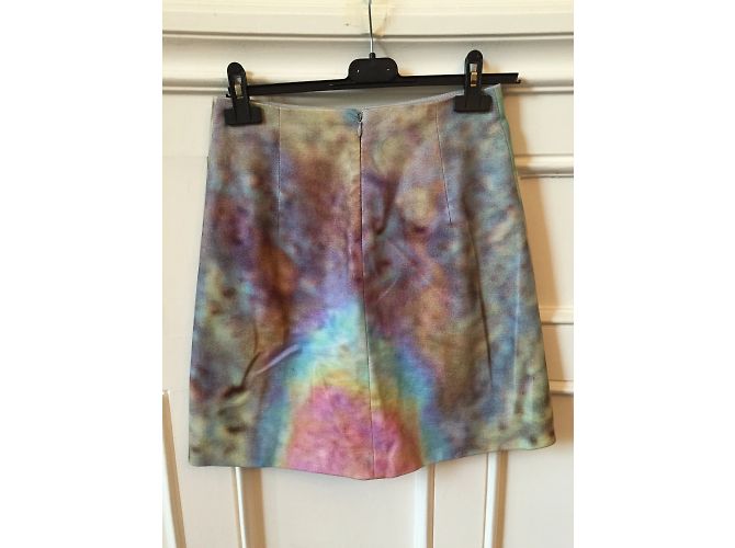Faldas CARVEN T.FR 36 Algodón Multicolor - vista 2