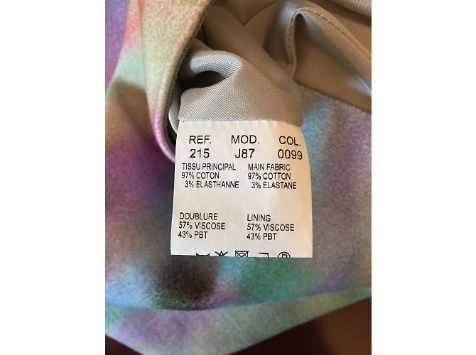 Faldas CARVEN T.FR 36 Algodón Multicolor - vista 5