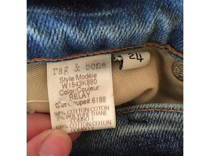 RAG & BONE Jeans T.US 24 Denim - Jeans Azul - vista 6