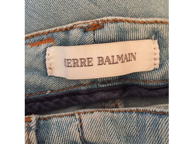 BALMAIN Jeans T.US 24 Denim - Jeans Azul - vista 5