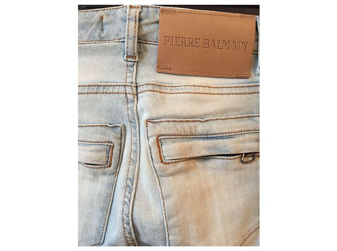 BALMAIN Jeans T.US 24 Denim - Jeans Azul - vista 7