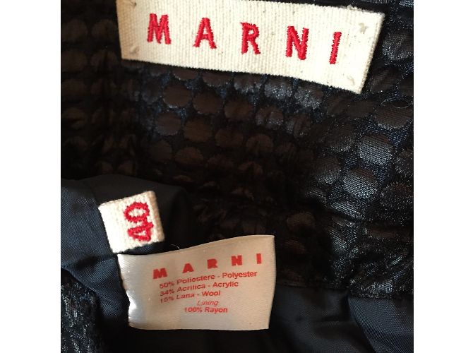 Faldas MARNI T.FR 36 Sintético Negro - vista 2