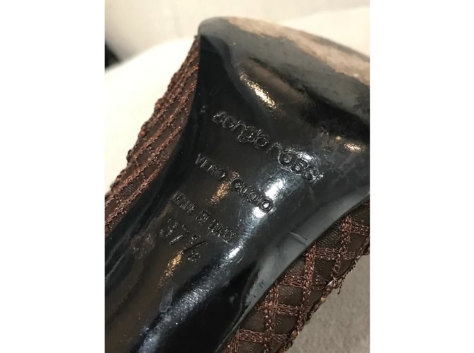 SERGIO ROSSI Absätze T.EU 37.5 Stoff Braun - Ansicht 6