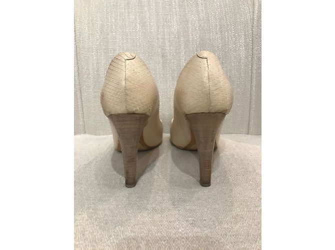 Chloé CHLOE Tacchi T.EU 36.5 Pelli esotiche Beige - vista 4