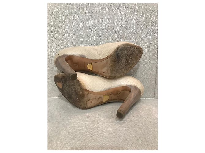 Chloé CHLOE Tacchi T.EU 36.5 Pelli esotiche Beige - vista 6