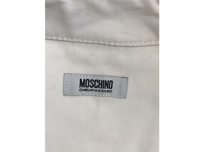 Vestido MOSCHINO T.FR 34 Algodón Blanco - vista 3