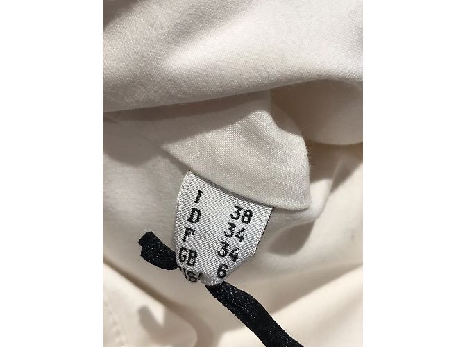 Vestido MOSCHINO T.FR 34 Algodón Blanco - vista 4