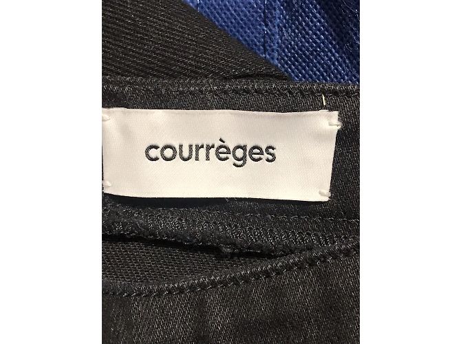 Jeans COURREGES T.FR 42 Cotone Nero - vista 4