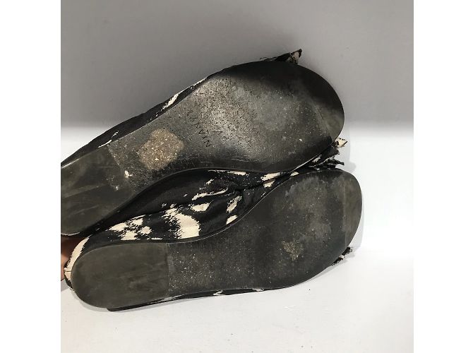 Bailarinas LANVIN T.EU 36 Tela Negro - vista 5