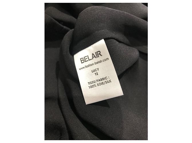 BEL AIR Tops T.Internacional M Seda Negro - vista 5