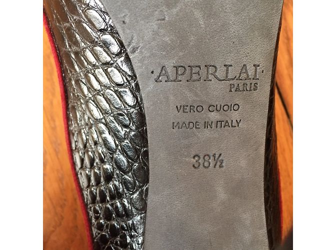 APERLAI Tacchi T.EU 38.5 Pelle Nero - vista 5