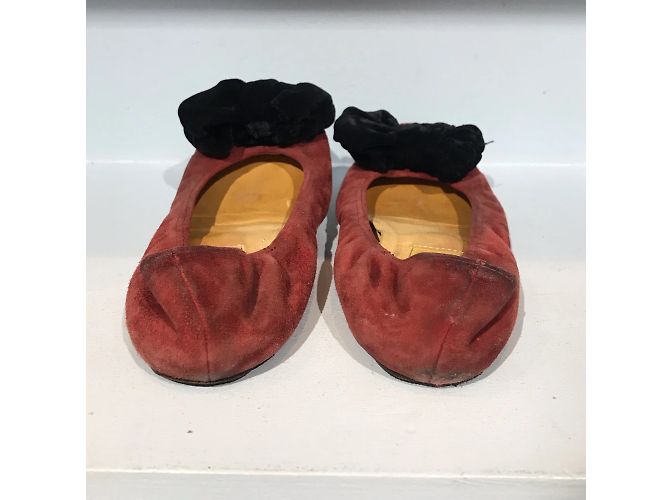 Bailarinas LANVIN T.EU 37 Ante Roja - vista 4