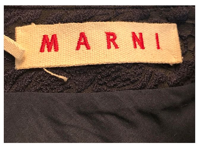 MARNI Skirts T.FR 36 Wool Navy blue - view 3