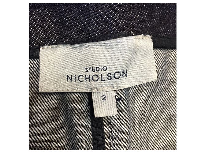 Saias STUDIO NICHOLSON T.fr 40 Jeans Azul marinho - vista 3