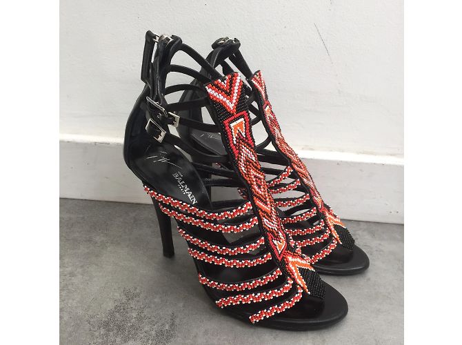 Sandali GIUSEPPE ZANOTTI T.EU 36 Pelle Nero - vista 3