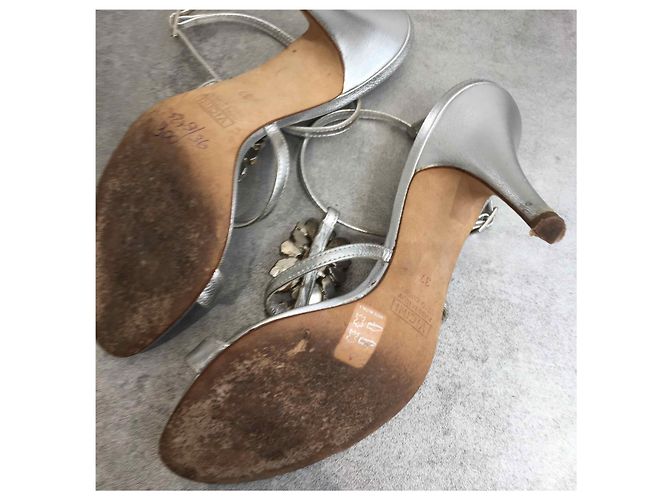 Sandali GIUSEPPE ZANOTTI T.EU 37 Pelle Argento - vista 5
