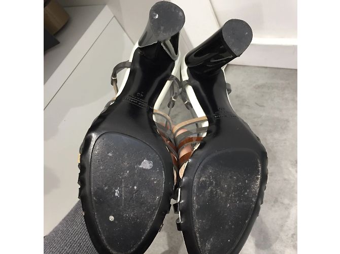 MARC JACOBS Sandali T.EU 40 Pelle verniciata Nero - vista 4