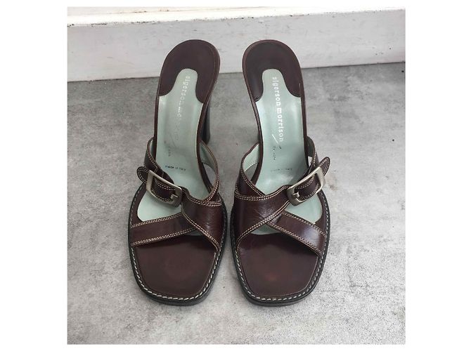 Belle Sigerson Morrison SIGERSON MORRISON Sandali T.EU 36.5 Pelle Marrone - vista 2