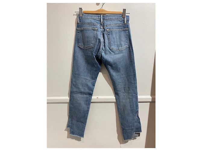 Frame Denim FRAME Jeans T.US 24 Cotone - elastan Blu - vista 3
