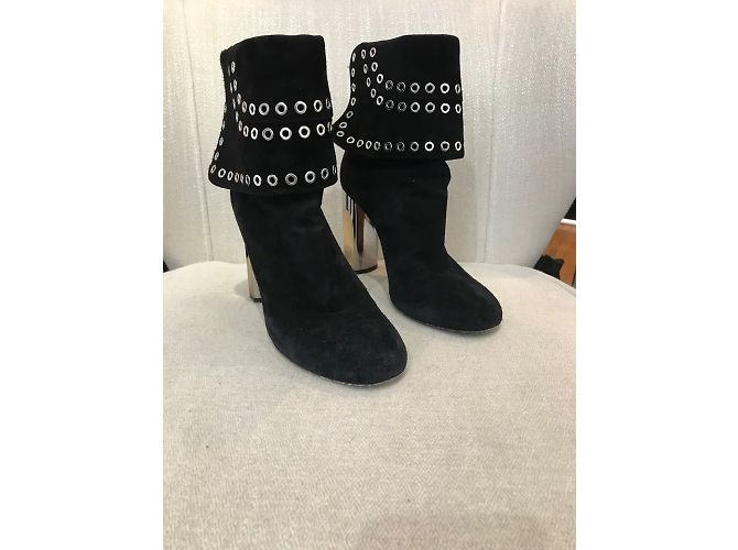 ALEXANDER MCQUEEN Botines T.EU 36.5 Ante Negro - vista 3