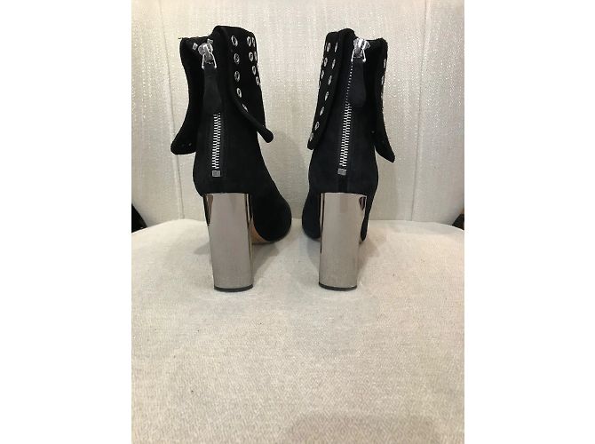 ALEXANDER MCQUEEN Botines T.EU 36.5 Ante Negro - vista 4