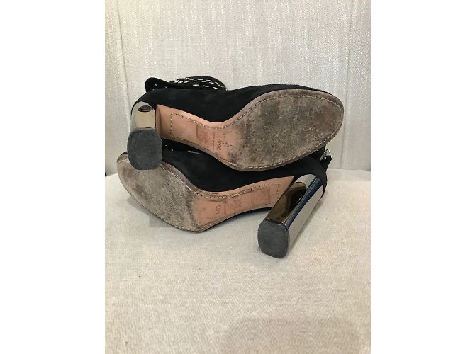 ALEXANDER MCQUEEN Botines T.EU 36.5 Ante Negro - vista 6