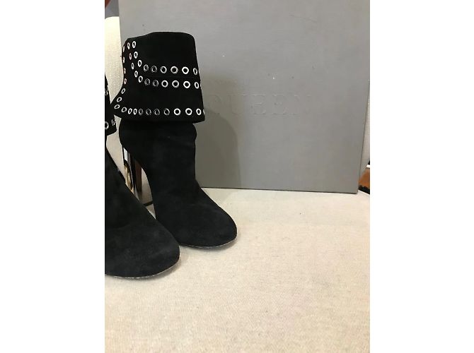 ALEXANDER MCQUEEN Botines T.EU 36.5 Ante Negro - vista 7