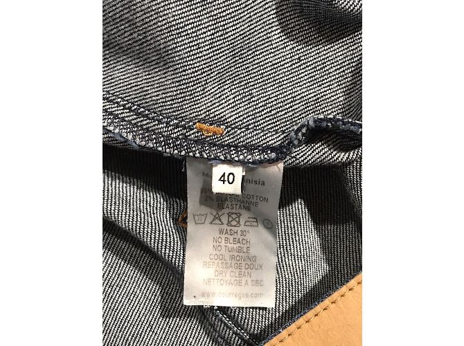 Jeans COURREGES T.FR 40 Cotone Blu - vista 6