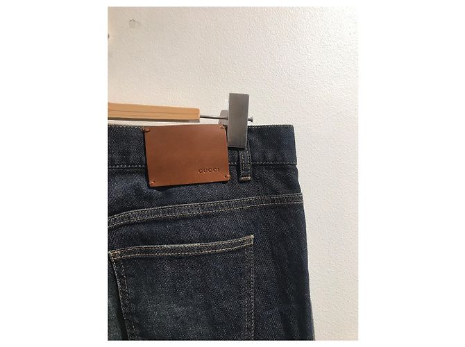 Jeans GUCCI T.FR 40 Cotone Blu - vista 3