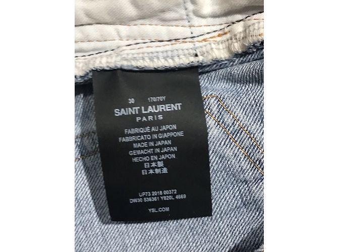 Jeans SAINT LAURENT T.FR 40 Algodón Azul - vista 5