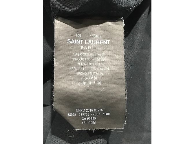 SAINT LAURENT Tops T.Internacional M Algodón Negro - vista 5