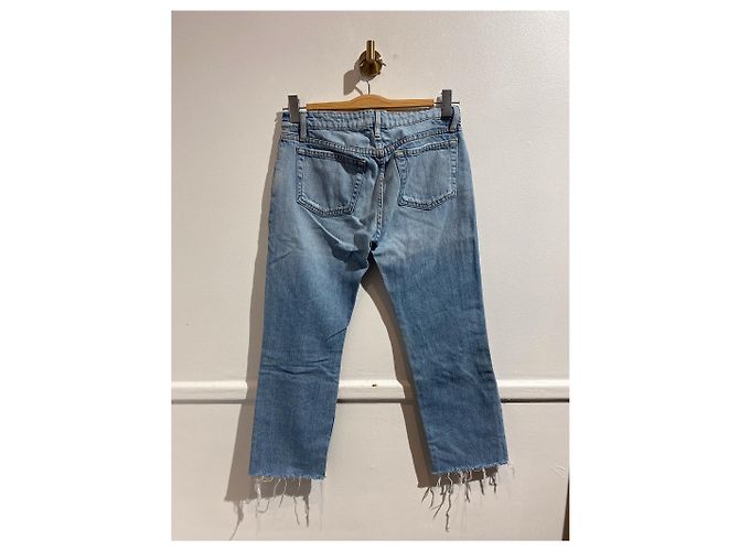 Frame Denim Jeans FRAME T.FR 34 Cotone Blu - vista 2