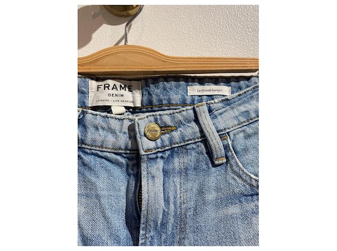 Frame Denim Jeans FRAME T.FR 34 Cotone Blu - vista 3