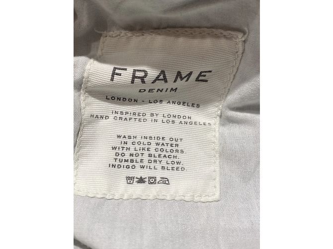 Frame Denim Jeans FRAME T.FR 34 Cotone Blu - vista 5