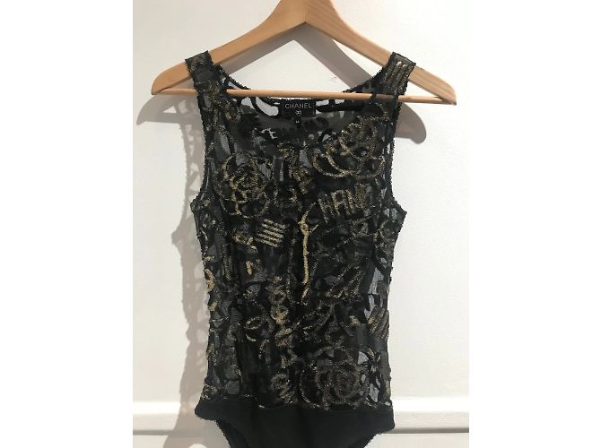 Cambon CHANEL Oberteile T.fr 34 Polyester Schwarz - Ansicht 2