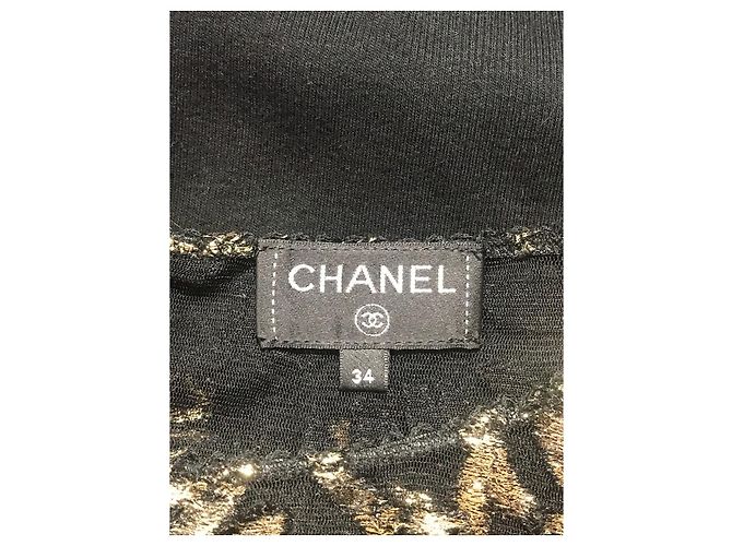 Cambon CHANEL Oberteile T.fr 34 Polyester Schwarz - Ansicht 5