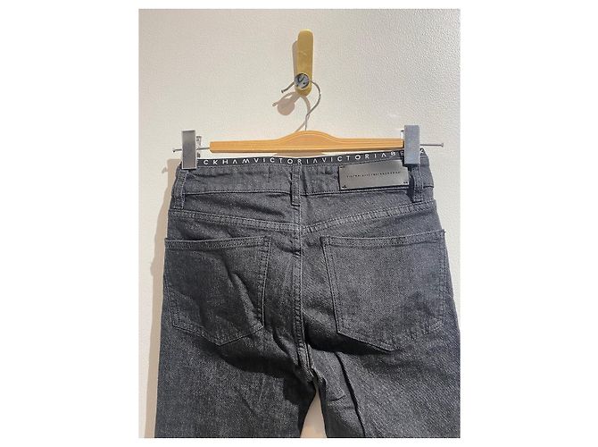 VICTORIA BECKHAM Jeans T.US 26 Cotone Nero - vista 3