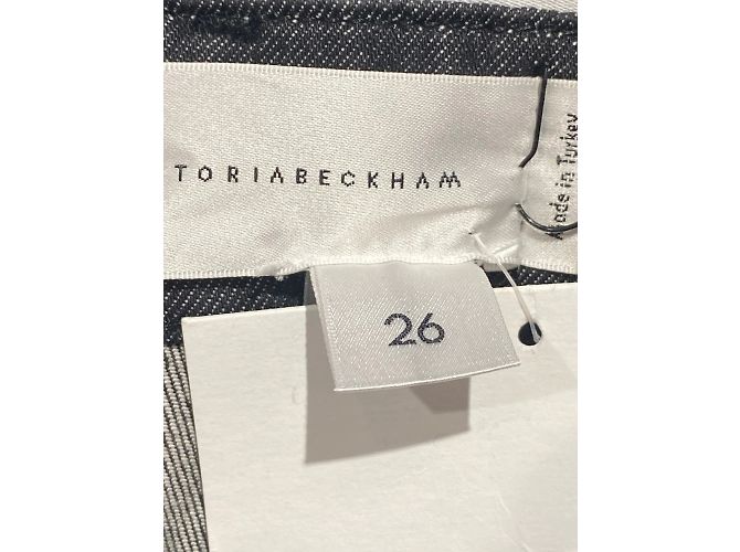 VICTORIA BECKHAM Jeans T.US 26 Cotone Nero - vista 5