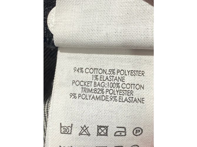 VICTORIA BECKHAM Jeans T.US 26 Cotone Nero - vista 6