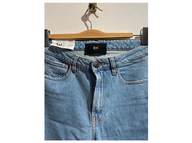 Autre Marque Jeans 3X1 T.US 26 Cotone Blu - vista 3
