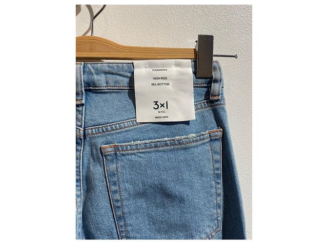 Autre Marque Jeans 3X1 T.US 26 Cotone Blu - vista 4