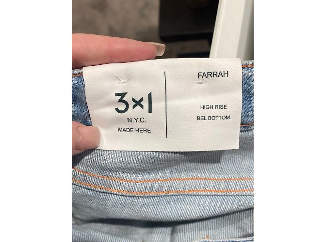 Autre Marque Jeans 3X1 T.US 26 Cotone Blu - vista 5